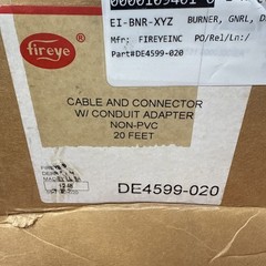 Fireye DE4599-020 Cable And Connector W/ Conduit Adapter 20ft