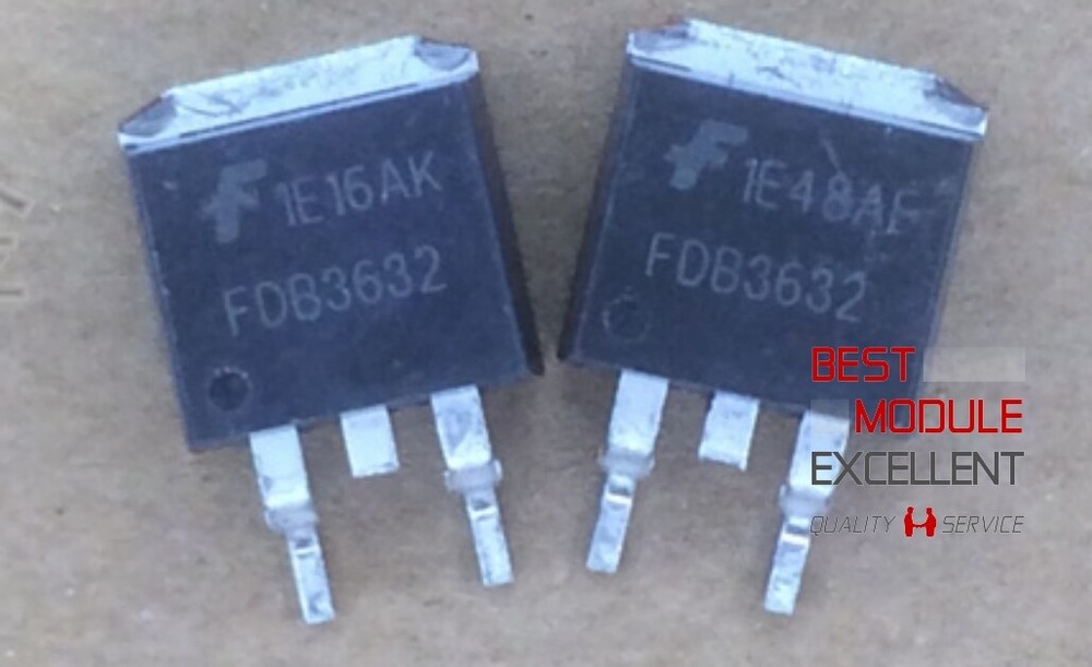 5PCS FDB3632 TO-263 80A/100V#