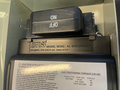 Mars 80301 60A 240V AC Disconnect Non-Fused Pullout Switch