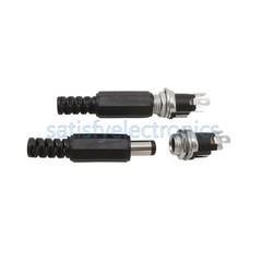 5.5mm x 2.1mm DC Power Supply Plug Connector + Female Metal Panel Mount Socket S