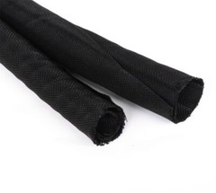 Braided Split Cable Wire Sleeve Self-WRAP Wire Harnessing Sheathing Many Colours