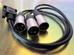Lot of 8 DB9F TO 3 XLR Patch Cable for TT1260/80/85/90 S12667-540