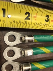 6 Guage Ground Jumper Green Yellow