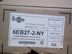 Encore Lighting 6EB27-2-NY 2 Headed Emergency Light 6EB Series 120/277Volt