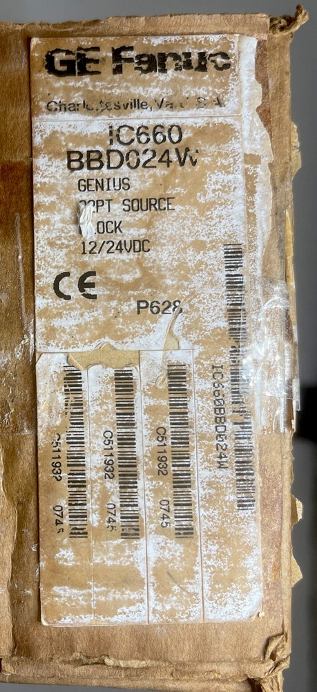 GE FANUC IC660BB024V GENIUS 32PT SOURCE BLOCK 12/24 VDC,