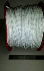25 FT M27500-14RE3N06 4Awg White Power Cable 3/C 14Awg Green Twisted 19/27 600V