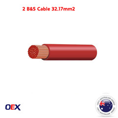 OEX 2 BS Battery Cable 190 AMP Copper Wire Various Lengths Crimp Connector