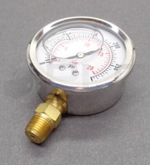 NEW DYNAMIC FLUID COMPONENTS CF1P-020A PRESSURE GAUGE 300PSI 2.5″ DIAL
