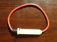 20 Inline Fuse Holders ~8″ 9/10 gauge copper, w/BUSS ACC20 32V glass fuse (L BB)