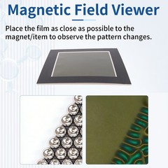 4 x 4Inch Magnetic Field Viewing Film,Magnetic Field Viewer,Magnetic Flux9991