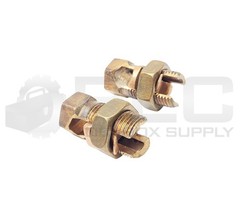 NEW LOT OF 2 ABB THOMAS & BETTS 10H COPPER SPLIT-BOLT CONNECTOR 4-1/0STR