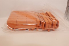 10 PIECE WAGO 22730500 MOUNTING CARRIER (ORANGE)