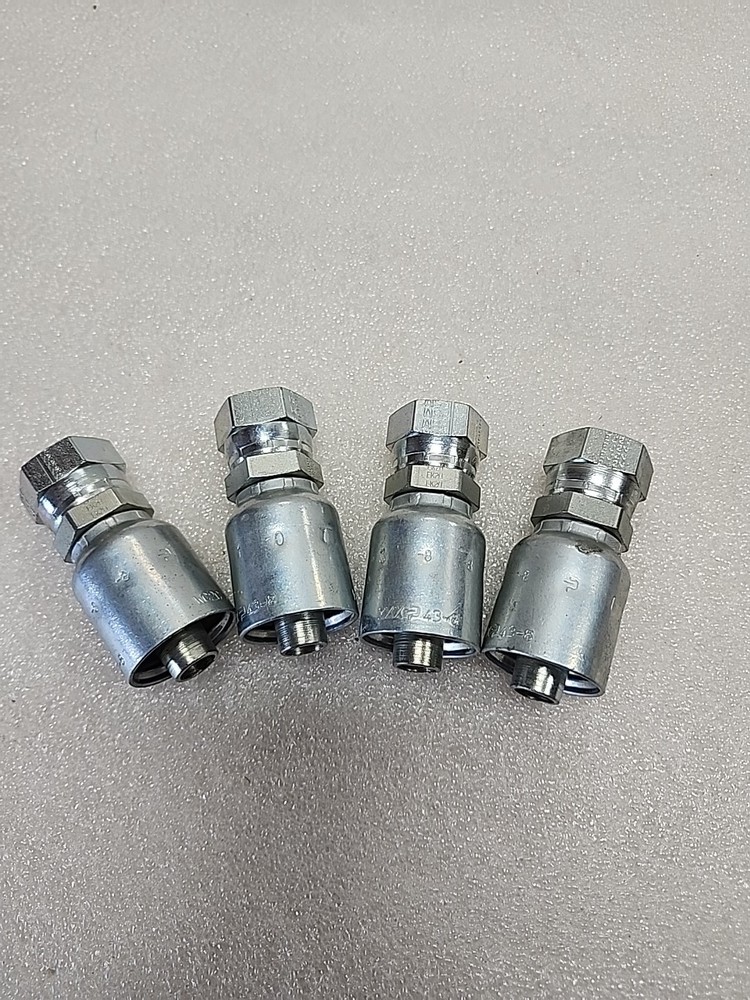 Parker 10743-8-8 Fitting 1/2″ Hose X 1/2″ Female Swivel (4 Pieces)