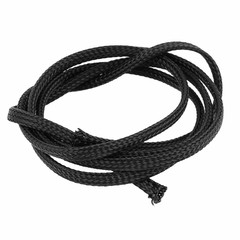 Nylon Braided Expandable Nylon Mesh Cable Coat Black 1000 x 3mm Wide-