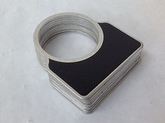 LEGEND PLATE 30mm, Blank Black, NEW, Set of 10, (Qty avail) Square D 9001 KN