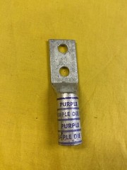 BURNDY / YAZV282TC38FX / 4/0 AWG, FLEX, 2 HOLE, 3/8″ STUD, 1″ CNTR W INSP WNDW