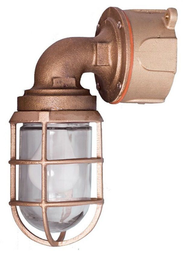 Crouse Hinds INX1036B, 100 W, Cast Brass, Closed End, Light Fixture Guard, 1 pc