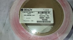 BRADY PIPE BANDING TAPE 55261 Y64359 RED 2″X30 YD