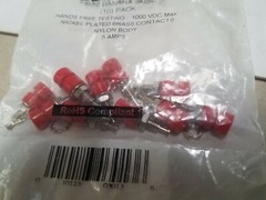 Mueller 10 pack Banana PLUG, Mini, 5A, Lot, Red NWK PN: BU-P2142-2