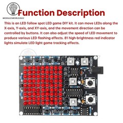 DC4.5-9V 81 LED Follow Spotlight Adjustable LED Game DIY Welding Electronic Kit