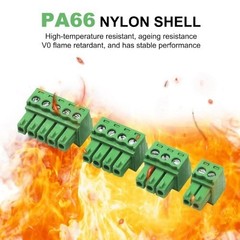 3.81mm 3 Pin Phoenix PCB Screw Terminal Block Plug Connec Size: 3 Pin (20 Pcs)