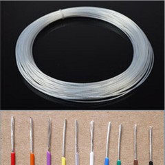 Clear 200°C HIGH TEMP PTFE Silver Plated Copper Wire Earphone Cable 9~30AWG
