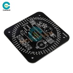 Electronic Digital Clock Kit DIY Rotating LED Alarm Learning Board 5V DS1302.