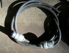 R & S Ever-Lok Plug 20 A, 250 V, 10 A, 600V, 35′ 14/3 Wire Electrical Power Cord