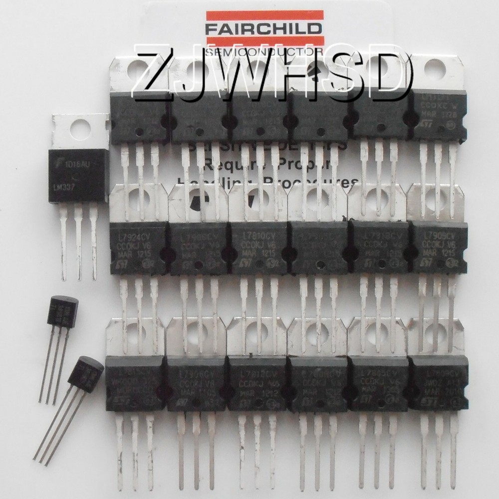 21 value Positive & Negative TO-220 TO-92 Voltage Regulator IC Assorted Kit Set