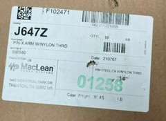 10 MACLEAN POWER SYSTEMS #J647Z Pin, Crossarm, High Voltage, Long Shank 7in