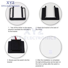 DC12-24V 3A Smart Bathroom Mirror Light Touch Changing Dimmable 3 Color Switch