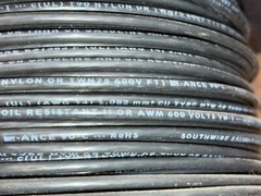 SOUTHWIRE MACHINE TOOL WIRE E51583F 14 AWG 600V LENGTH: 350 FT BLACK