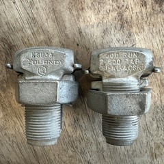 2 BURNDY KS34 500 Run 2-500 Tap Cu-al-acsr