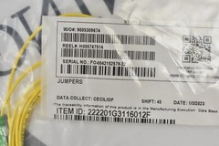Corning Standard Single Fiber Riser Standard Yellow Jacket 12′ LCAPC Simplex