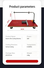 Foam Cutter Benchtop Foam Cutter 38W Foam Wire Cutter KT Board Cutting Workbench