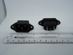 2 Pack AC Computer Power Supply Electric Cable Connection Socket Port Jack 250V