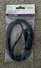 RADIO SHACK 6-Ft Audio Cable, 1.8m RCA Plug – NEW NIP Vintage 90’s Phono Plug