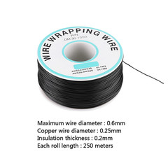 30AWG Wire Tin Plated Copper Single Core 250 Meters 0.6mm Flexible Silicone Coat
