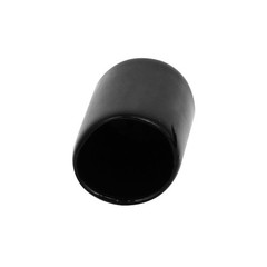 12.5mm Inner Dia Rubber Hose End Cap Screw Thread Protector Cover Black 50pcs