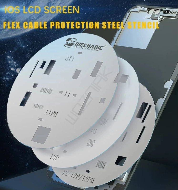 MECHANIC LCD Screen IC Protection BGA Reballing Stencils iPhone 11 12 13 Pro Max