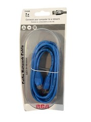 RCA Blue 7 ft Cat5e TPH530BR LAN Computer Network Cable