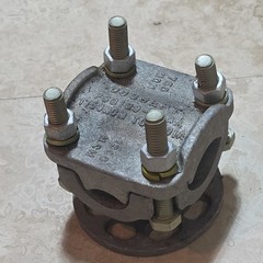 Substation Terminal Aluminum Bus Connector 750-1300MCM Dossert PSG199 1750MCM-2″
