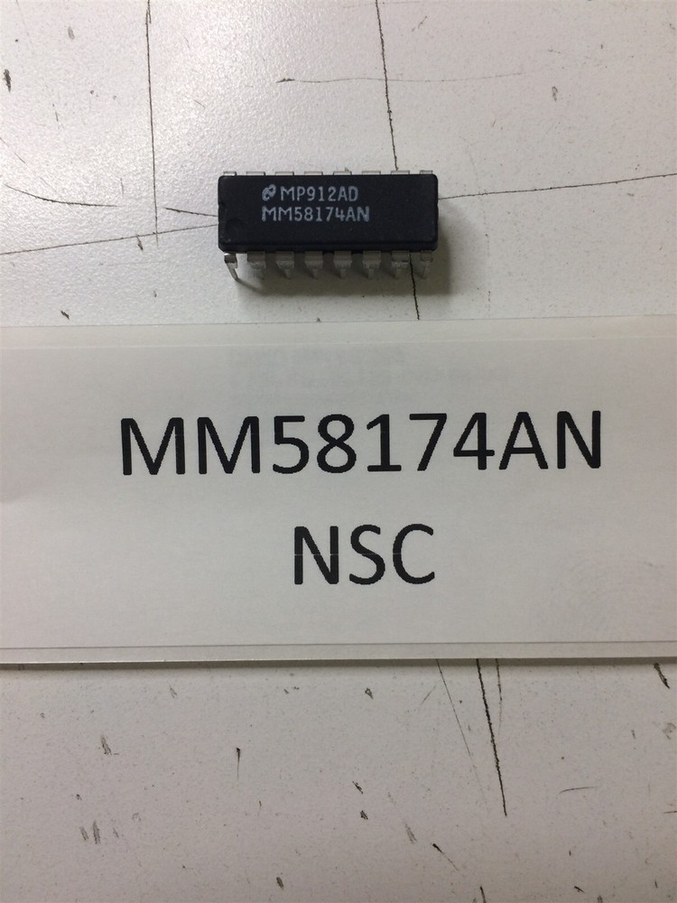 MM58174AN NSC MM58174A IC REAL TIME CLOCK TIMER 16-PIN PDIP 1 UNIT