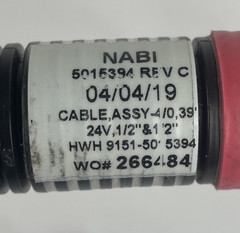 NABI Rev C Positive Battery Cable 39″ 4/0 Copper Custom Made Auto-Truck-Marine