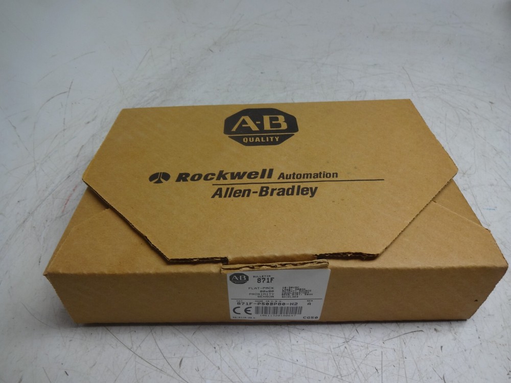 New Allen Bradley Flat-Pack 80×80 Proximity Sensor 871F-P50BP80-H2 Series A