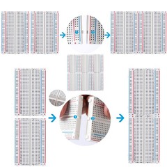 DEYUE breadboard Set Prototype Board – 6 PCS 400 Pin Solderless Kit…