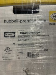 Hubbell NEXTSPEED Premise Wiring Cat6A Cable C6ASRDSGY Gray 1000 ft CMR 23 AWG