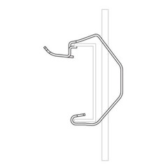 Nvent (Erico) 4B2LS, 1/4″ Rod, 7/16 to 5/8″ x 2″ Channel, Channel Clip , 70 pc