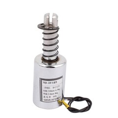 DC 12V 10mm 4-8Kg Pull Type 2 Wired Spring Plunger Solenoid Electromagnet