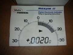 MAHR FEDERAL 2033221 DIGITAL COMPARATOR INDICATOR INTEGRAL MAXUM III 10-PIN NIB